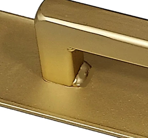 Barn Door Handle Pull -Industrial Style with Studded Bracket Ends - Multiple Finishes Available