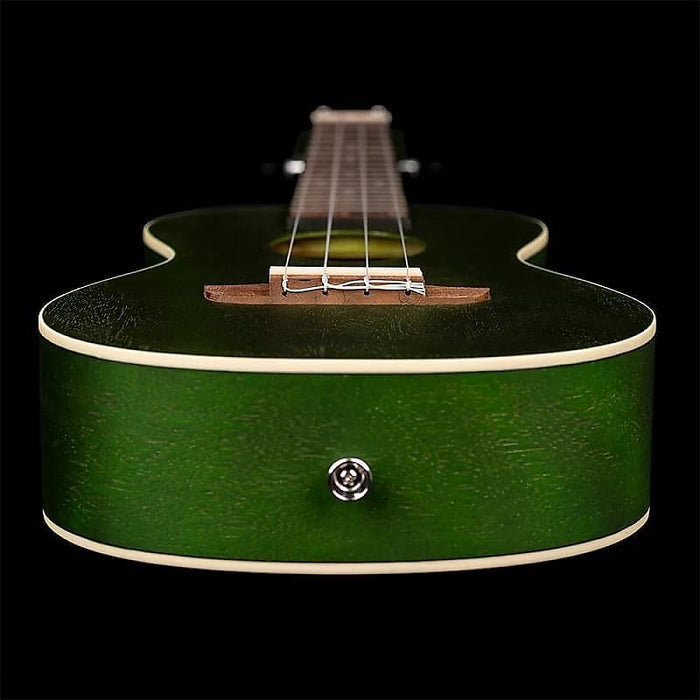 Ortega Guitars RUFOREST Earth Series Concert Ukulele in See Thru Green w/ Demo Video