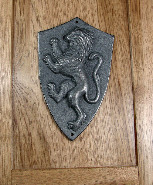 Rampant Regal Lion Plaque - Unfinished - Wild West Hardware