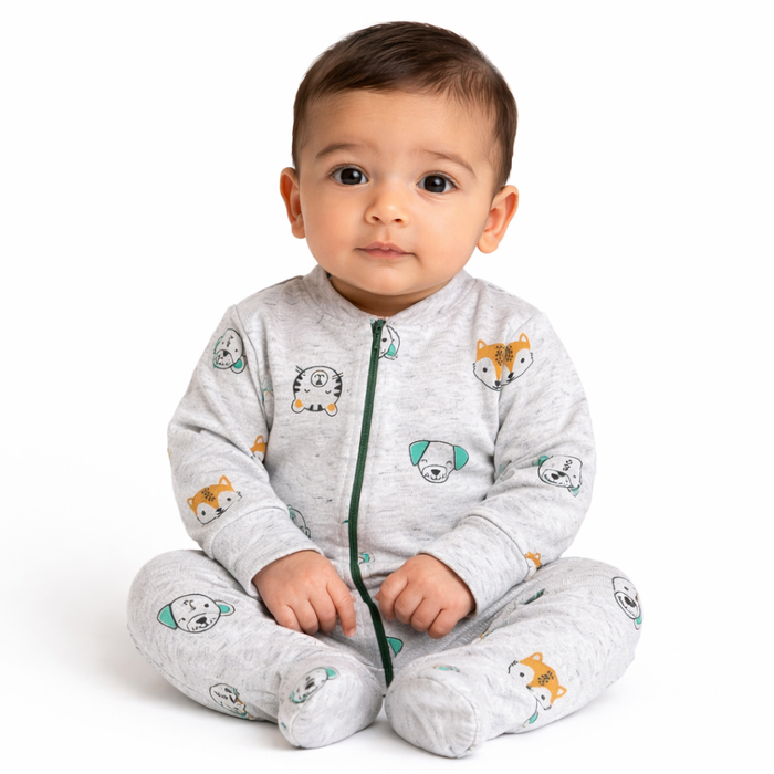 Wild Boy -Zipper- Long Sleeve- Summer Romper