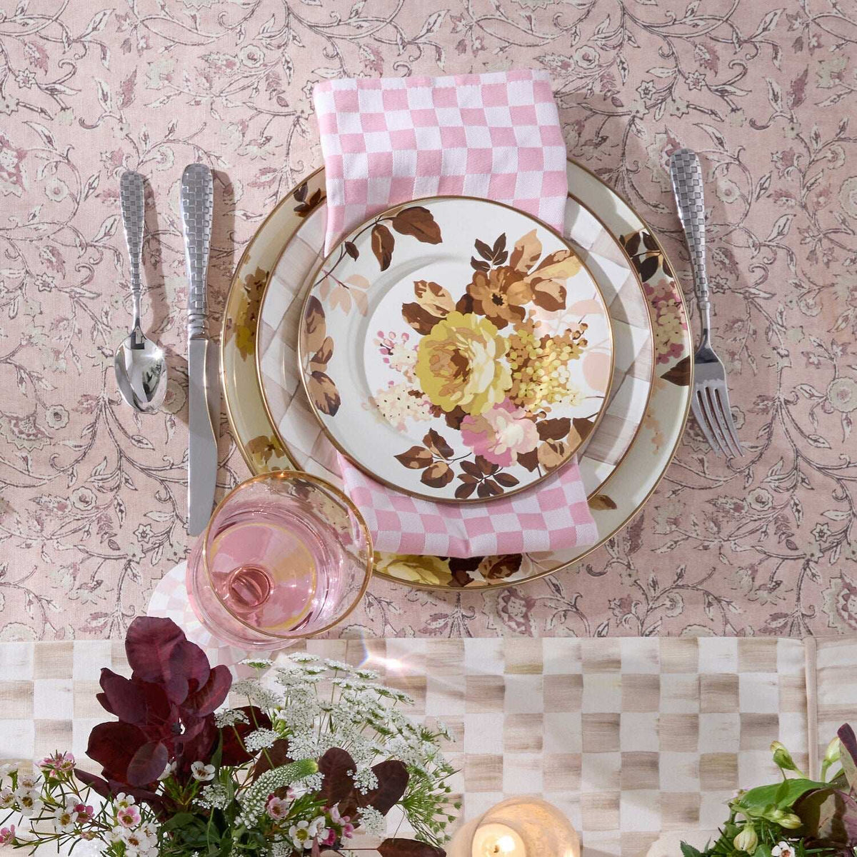Wild Rose White Charger/Plate