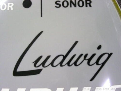 40's Ludwig Black Vintage Logo Replacement Sticker/Decal (High Quality 3M Vinyl)