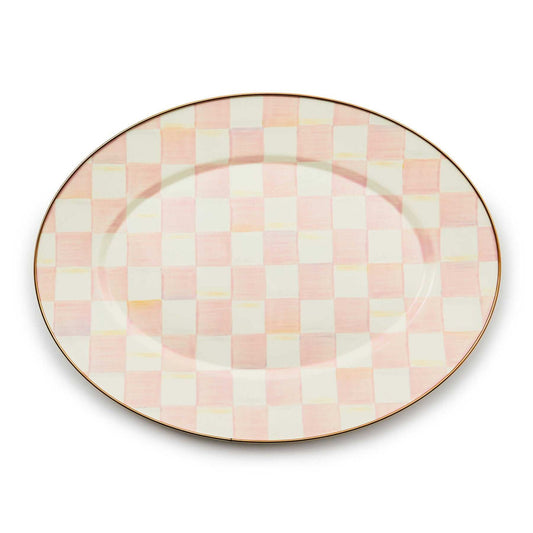 Rosy Check Medium Oval Platter