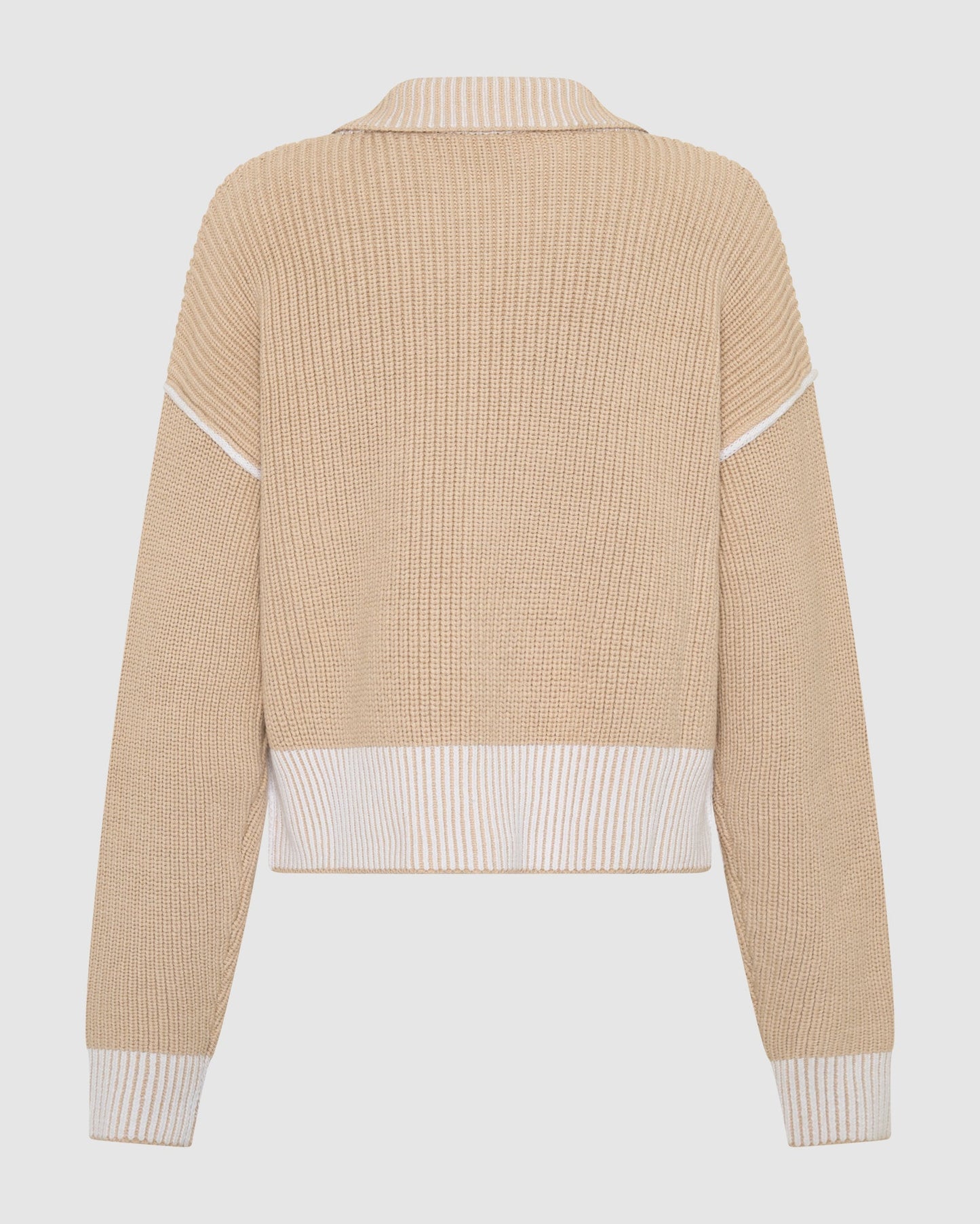 Cortina Double Zip Knit - Sand