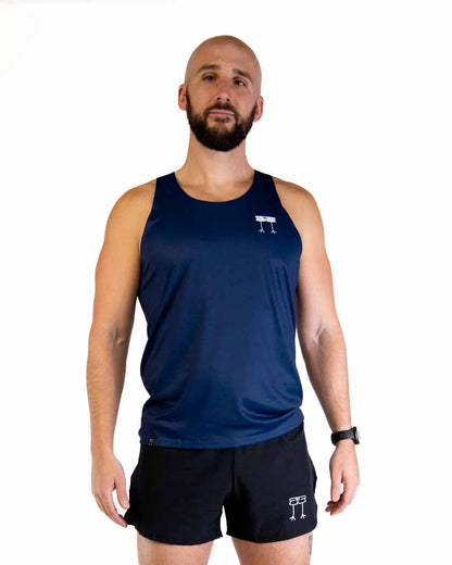 Men's Navy Blue Performance Singlet