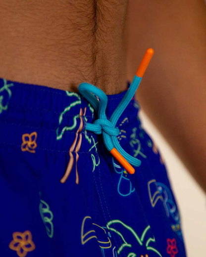 Men's Neon Palms Swim Trunks