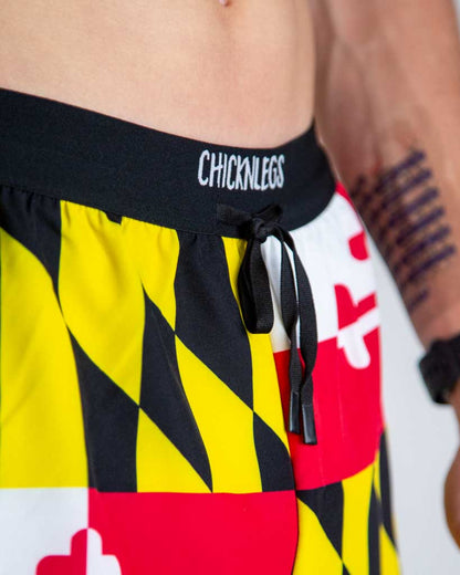 Men's Maryland Flag 2" DS Split Shorts