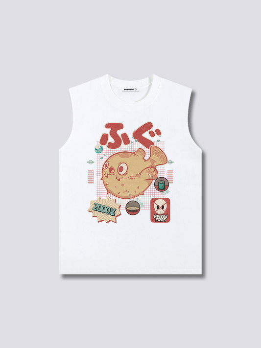 Front Print - Fugu Tank Top