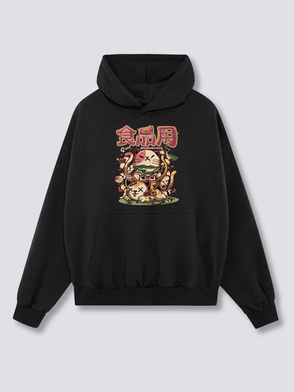 Front Print - Hungry Neko Hoodie