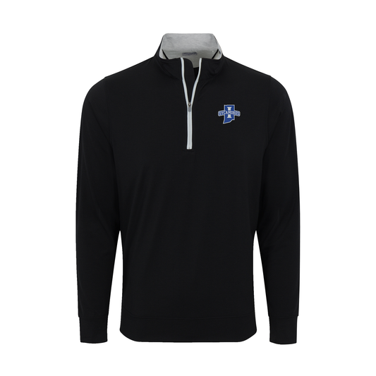 Indiana State DriRelease® Performance Pullover Black with Light Grey Trim