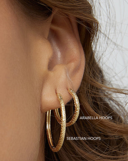 Arabella Gold Hoop Earrings