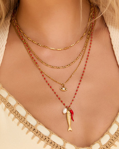 Golden Eye Necklace