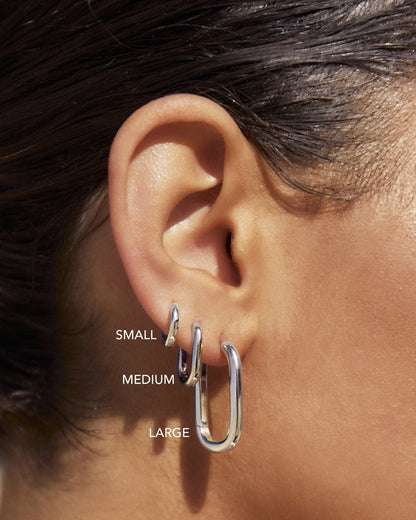 Loop Earring Stack - Silver
