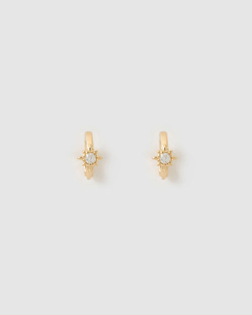 Nova Gold Huggie Earrings
