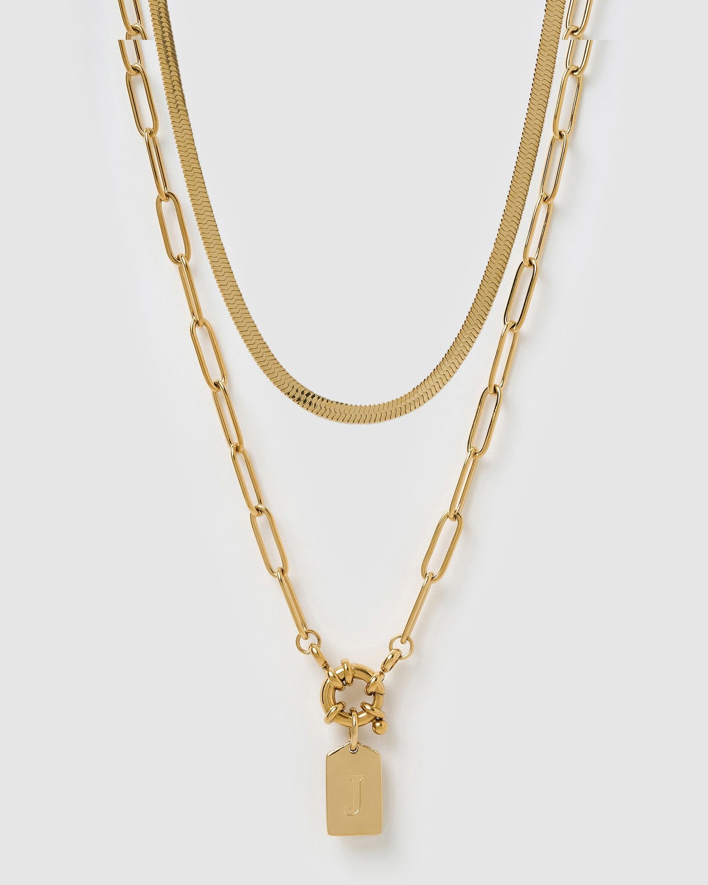 Tag Necklace Stack