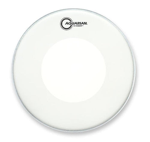 Aquarian VEL14 14" White Texture Coated Hi-Velocity Snare Drum Head