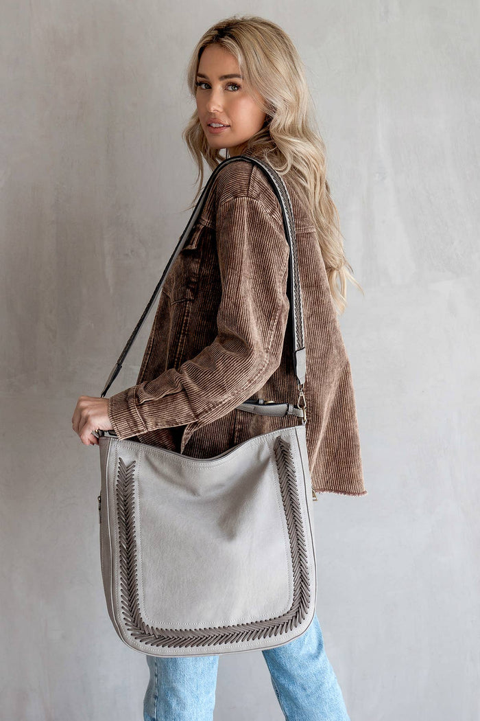 Aris Whipstitch Hobo Bag