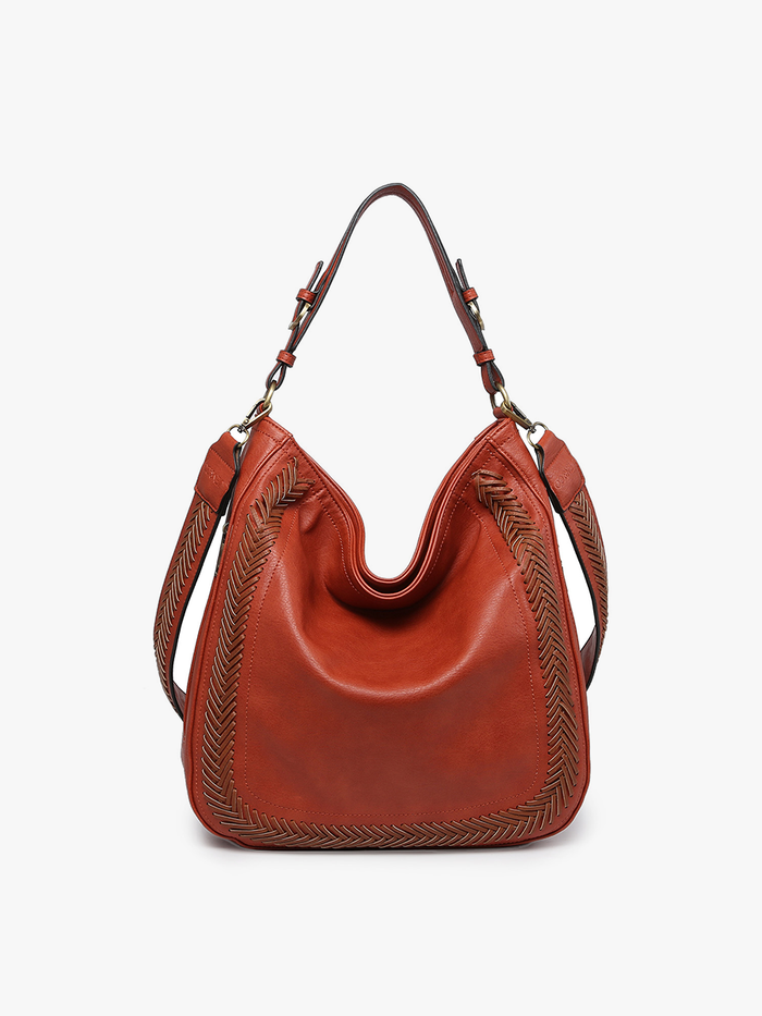 Aris Whipstitch Hobo Bag