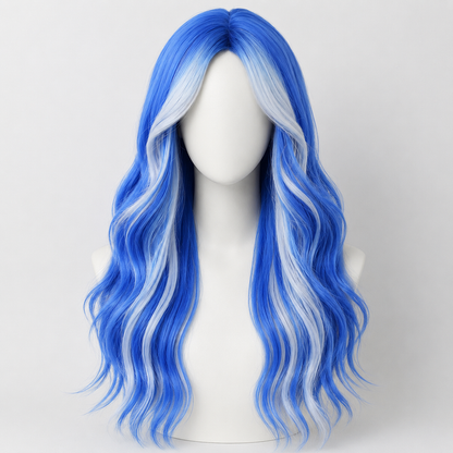 "Arya" - Long Blue Two Tone Wig