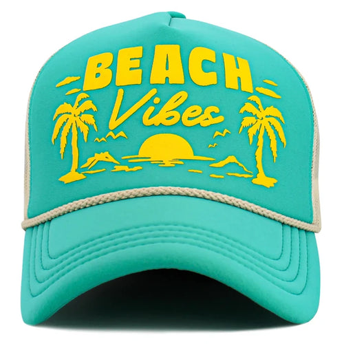 Beach Vibes Hat - Turquoise