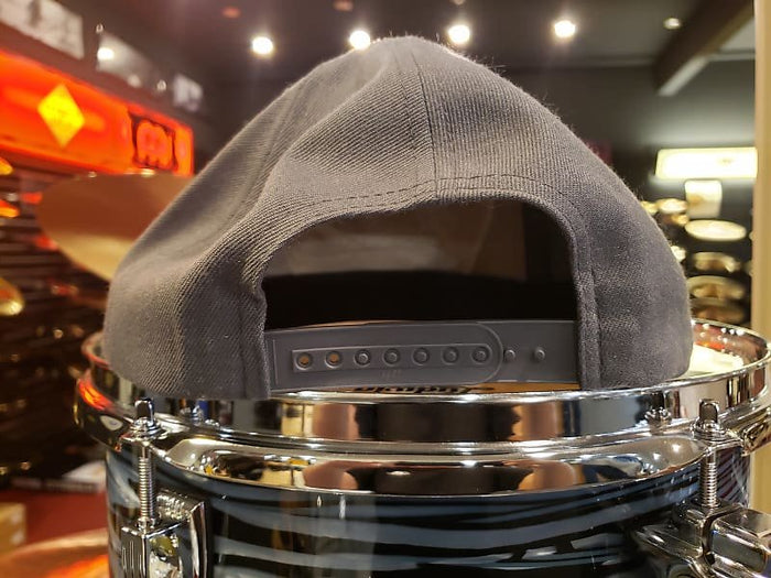 Bentley's Drum Shop Clothback Snapback Hat in Grey w/ White Logo