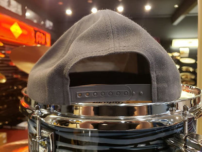 Bentley's Drum Shop Clothback Snapback Hat in Grey w/ White Logo