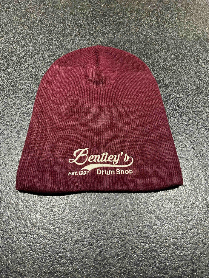 Bentley's Drum Shop Embroidered Beanie Hats in Various Colors