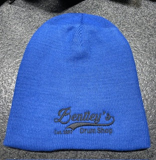Bentley's Drum Shop Embroidered Beanie Hats in Various Colors