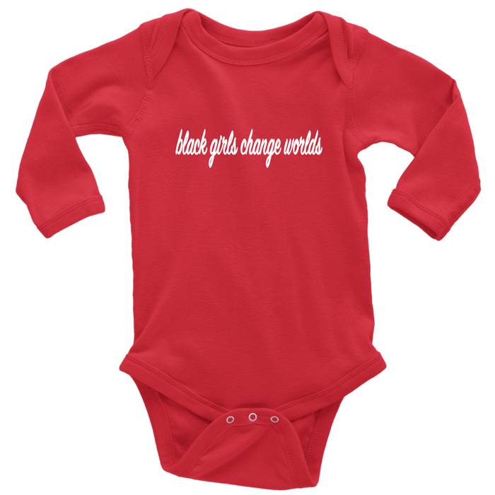 Long Sleeve Baby Bodysuit / Red / NB