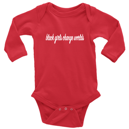 Long Sleeve Baby Bodysuit / Red / NB