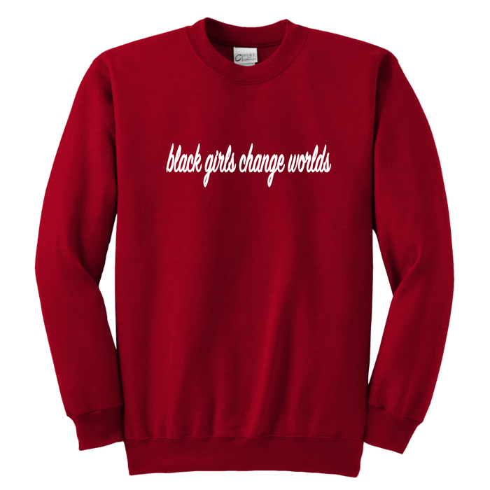 Youth Crewneck Sweatshirt / Red / XS