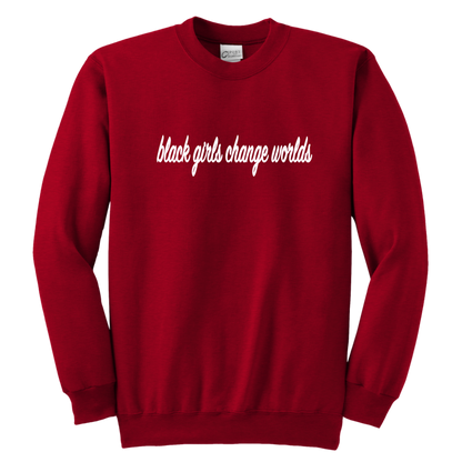 Youth Crewneck Sweatshirt / Red / XS