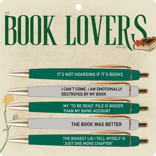 Book Lovers Pen Set (funny, gifts, pens, stationery)