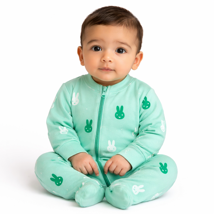 BUnnies-Zipper- Long Sleeve- Summer Romper