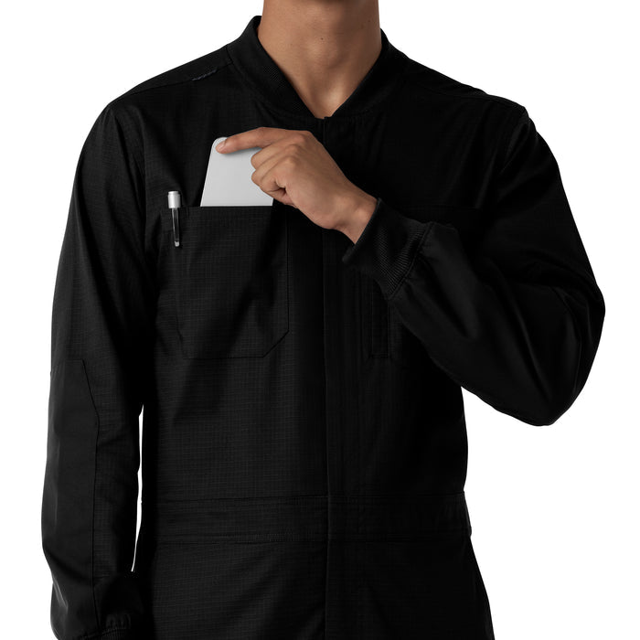 Rugged Flex RSCU Men's Ripstop Coverall Black hemline detail