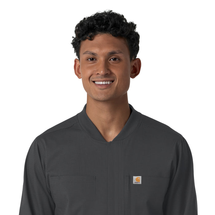 Rugged Flex RSCU Men's Ripstop Coverall Pewter front detail