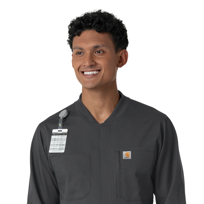 Rugged Flex RSCU Men's Ripstop Coverall Pewter side detail 2
