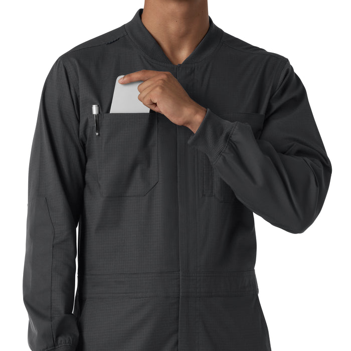 Rugged Flex RSCU Men's Ripstop Coverall Pewter hemline detail