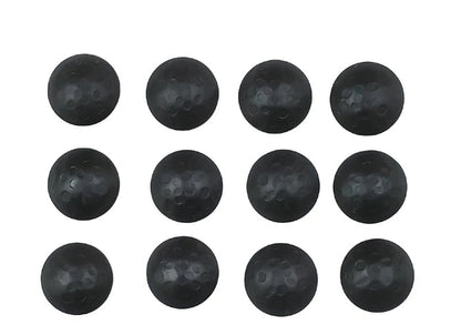 Clavos 1" dia., with lightly hammered look, Matte Black, assorted finish (Various pack sizes) - Wild West Hardware