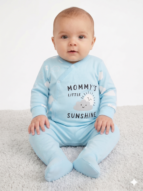 Cloud & Rainbow-Capasil- Long Sleeve- Summer Romper