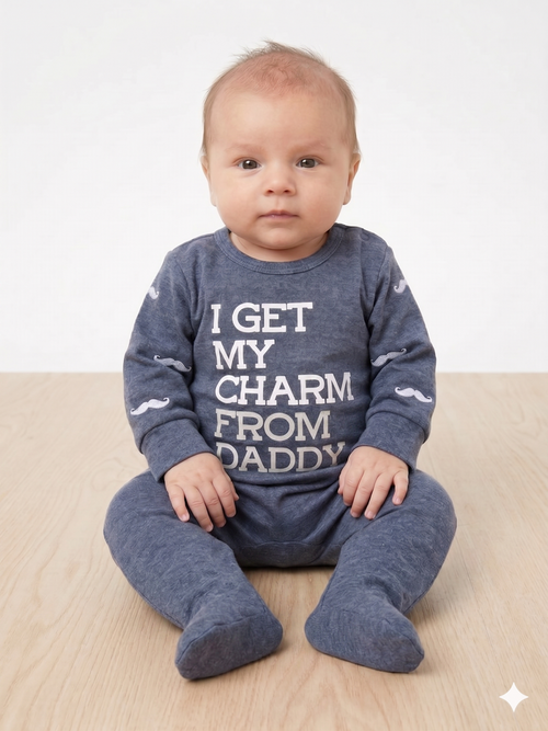 Daddy's Little man-Capasil- Long Sleeve- Summer Romper