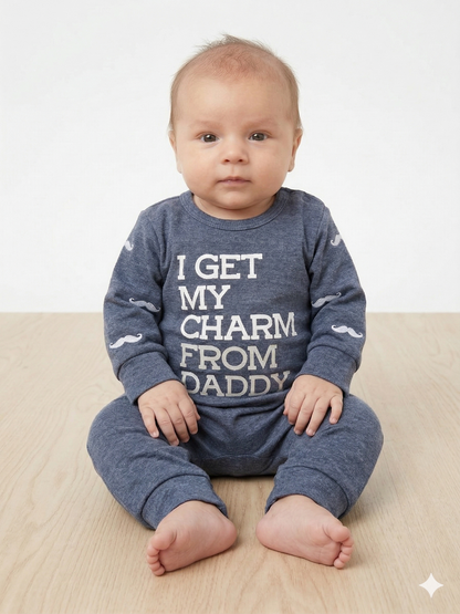 Daddy's Little man-Capasil- Long Sleeve- Summer Romper