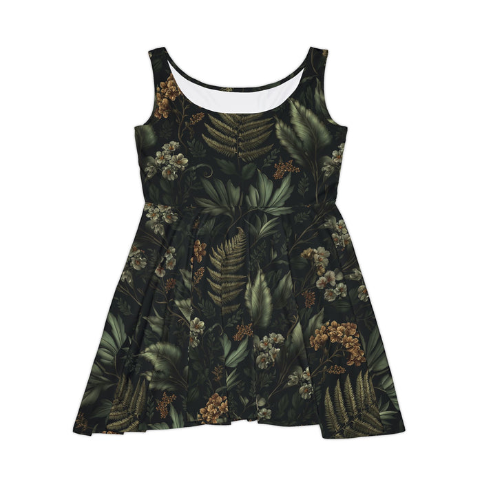 Dark Fern Skater Dress