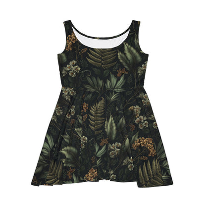 Dark Fern Skater Dress