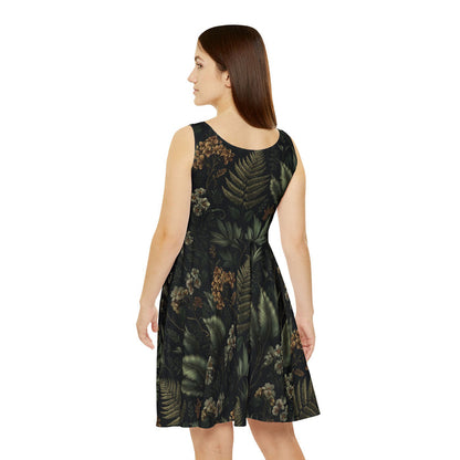 Dark Fern Skater Dress