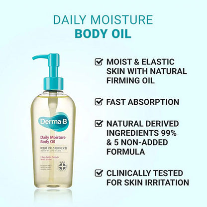 Derma:B Daily Fresh Moisture Body Oil 200ml