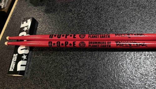 Dope Stickz Corvette Red 9A Barrel Tip Drum Sticks Pair