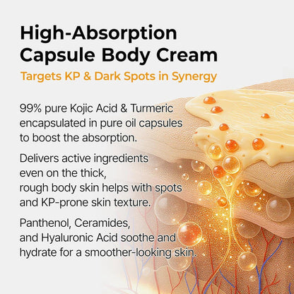 Dr.Melaxin Kojic Acid Turmeric Capsule Body Cream 200g