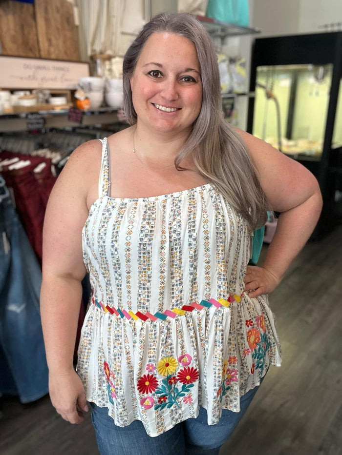 Embroidered Tank