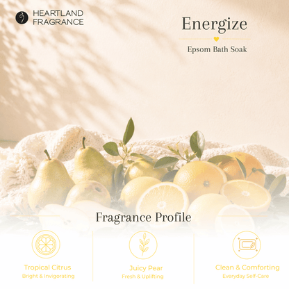 Energize (Tropical Citrus) Epsom Spa Soak